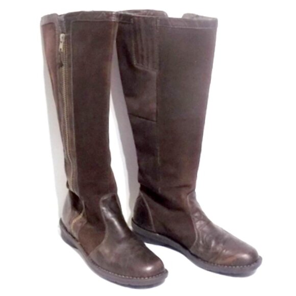 Clarks Women’s “Nikki Park” (38557) Brown Leather Suede, Knee High Boots – 9M - Picture 9 of 10